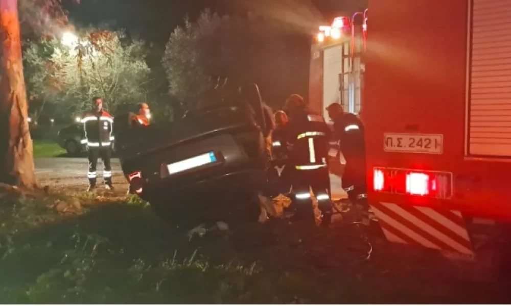 Σοκαριστικό βίντεο από το τροχαίο με τους 3 νεκρούς – Η πορεία του αυτοκινήτου μέχρι να καρφωθεί στο δέντρο